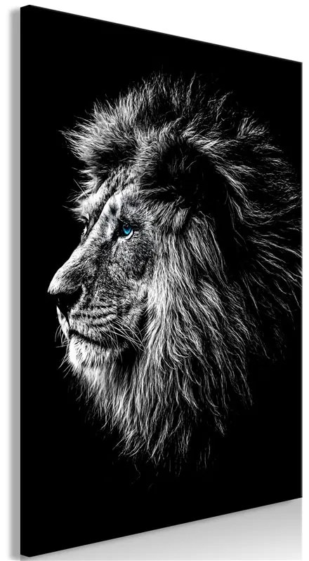 Quadro Blueeyed Lion (1 Part) Vertical  Colore Blu, Dimensioni e Misure 60x90