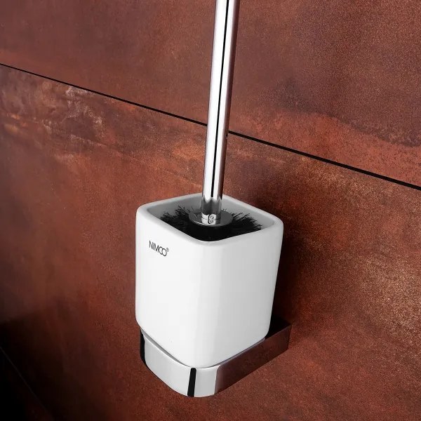 NIMCO NK set-94KN-26 - Scopino a parete e porta carta igienica NIKAU cromo
