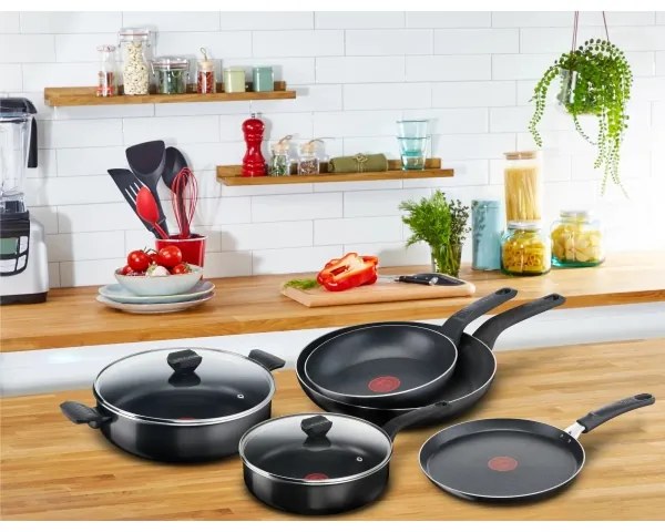 Tefal - Casseruola bassa con coperchio SIMPLY CLEAN 28 cm