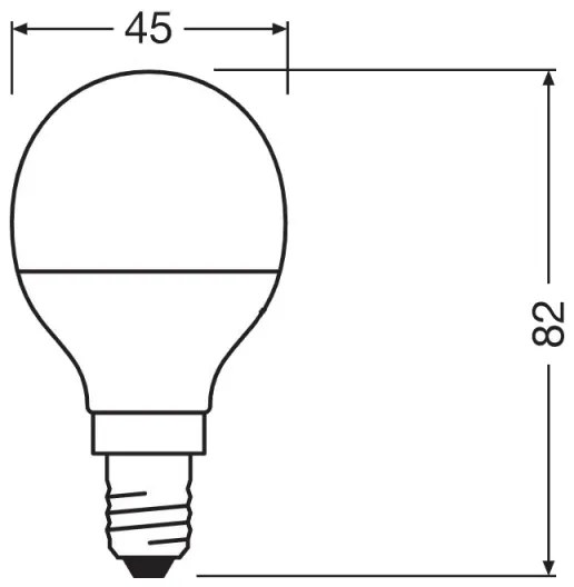 Lampadina LED Antibatterica P40 E14/4,9W/230V 2700K - Osram