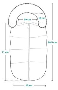 Lionelo - Sacco termico per bambini FRODE Black Carbon