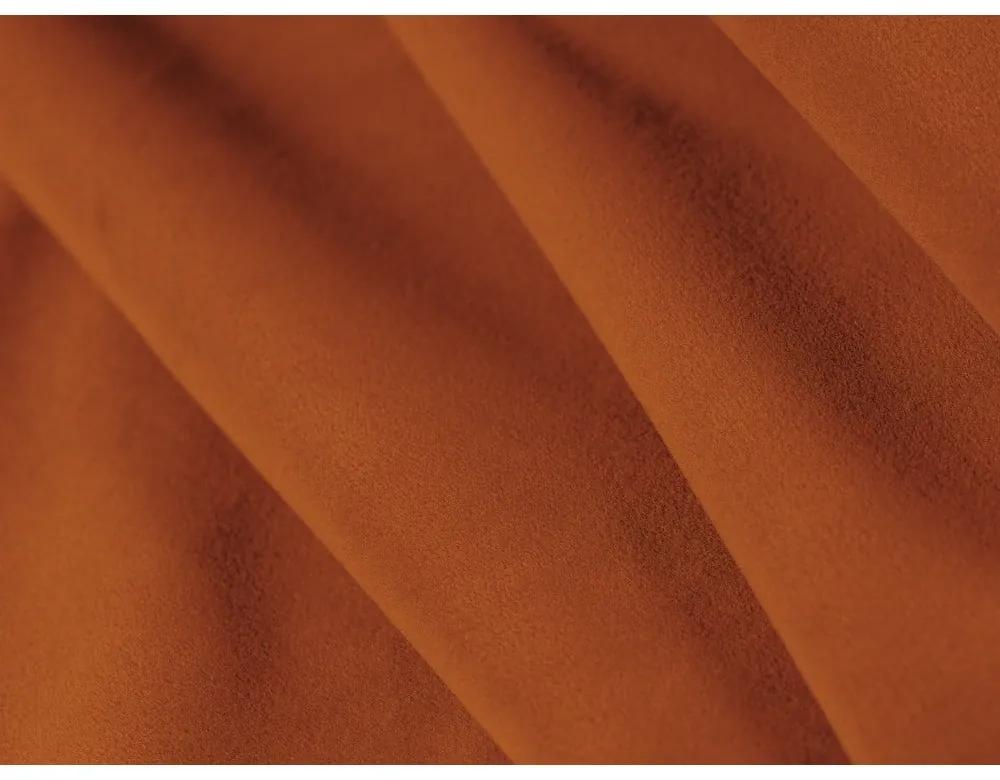 Divano in velluto arancione 230 cm Audrey - Interieurs 86