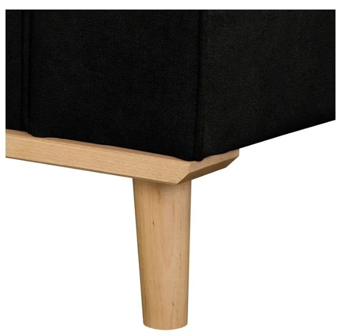 Divano nero 193 cm Beata - Ropez