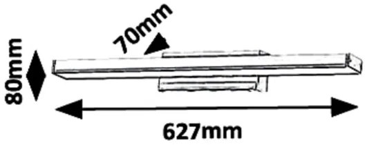 Rabalux 6129 - Illuminazione a LED per specchi da bagno JOHN LED/18W/230V IP44