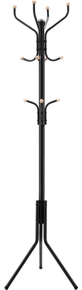 Appendiabiti da terra LINEA, nero