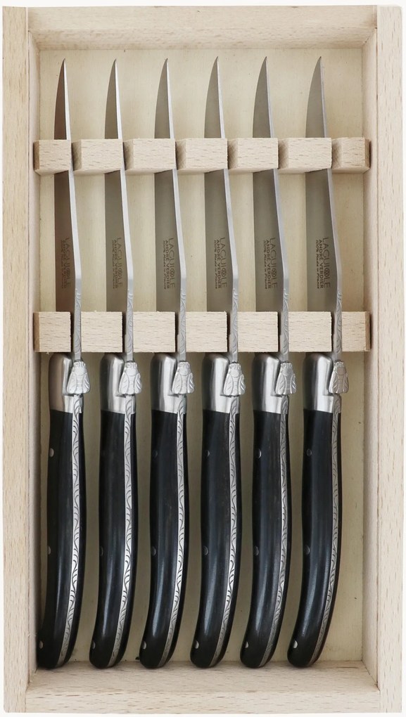 Set di 6 coltelli da bistecca fatti a mano Essentiel