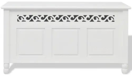 Cassapanca in Stile Barocco MDF Bianca