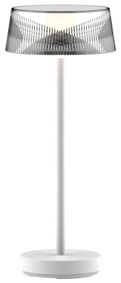 Lampada da tavolo LED dimmerabile CASABLANCA LED/3,4W/5V USB 3600 mAh IP44 bianco