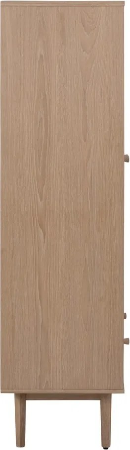 Vetrina in rovere 80x145 cm Aston - Actona