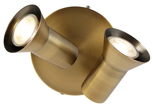 Faretto da soffitto rotondo bronzo orientabile e girevole - Karin 2