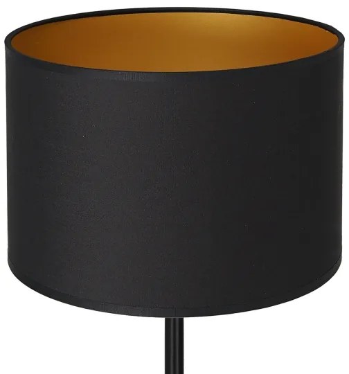 Lampada da tavolo ARDEN 1xE27/60W/230V d. 25 cm nero/oro
