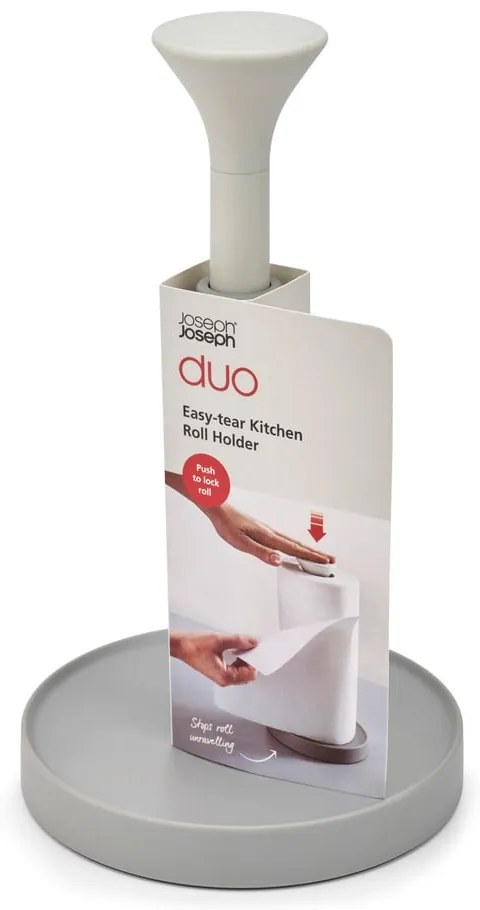 Porta asciugamani in plastica grigio ø 16 cm Duo - Joseph Joseph