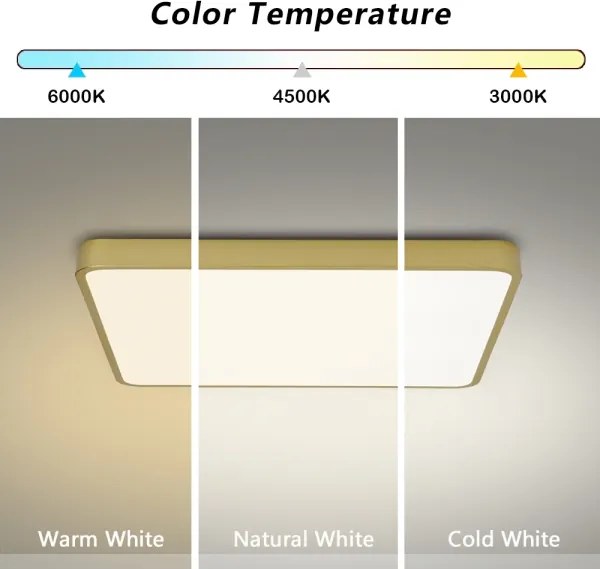 Brilagi - Plafoniera LED da soffitto POOL LED/48W/230V 3000/4000/6000K 50x50 cm dorata