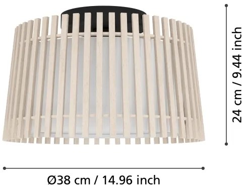 Eglo 900901 - Plafoniera FATTORIA 1xE27/25W/230V