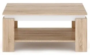 Tavolino da salotto LUNO rovere sonoma/bianco