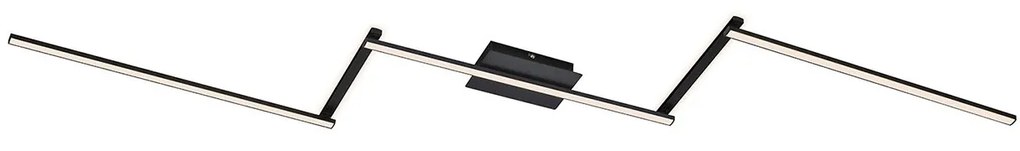 Plafoniera Moderna Staff Metallo Nero Led Integrato 24W 3000K