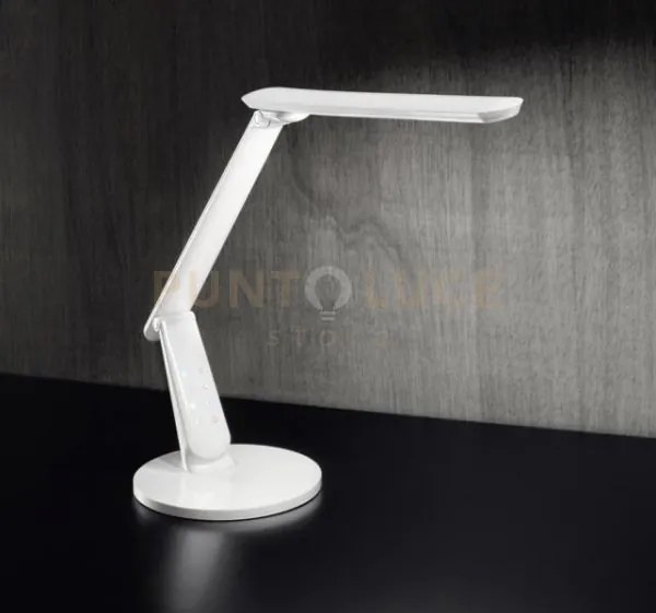 Mood lampada da tavolo in plastica colore bianco con usb dimmerabil...