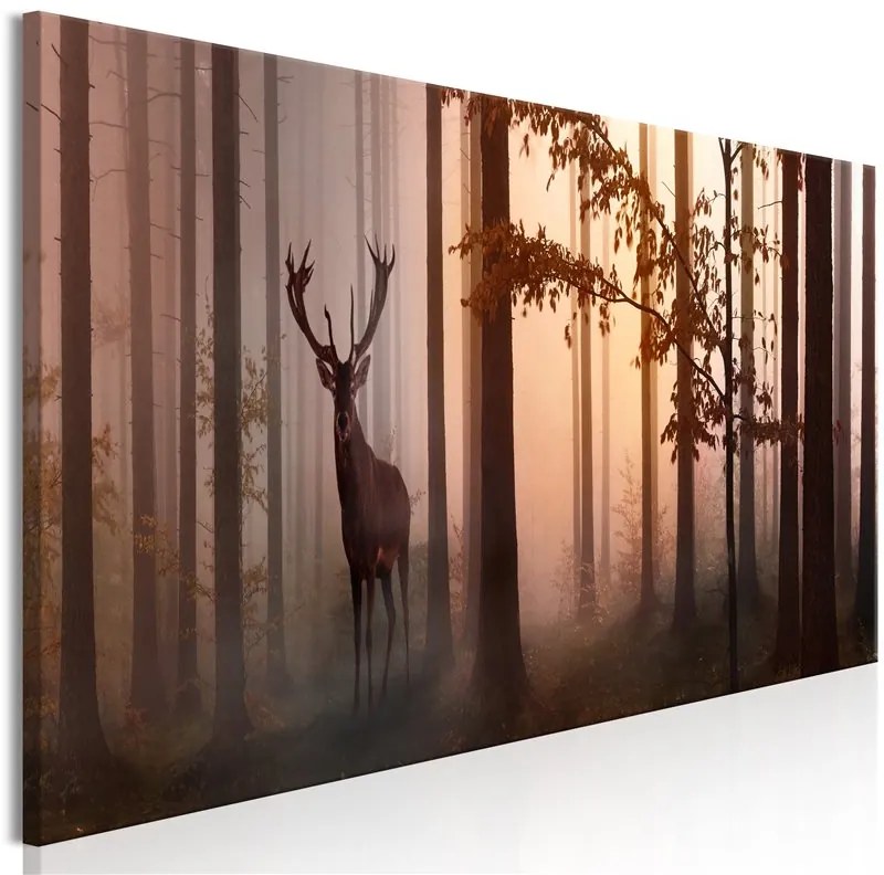 Quadro Morning (1 Part) Narrow Brown  Colore Marrone, Dimensioni e Misure 150x50