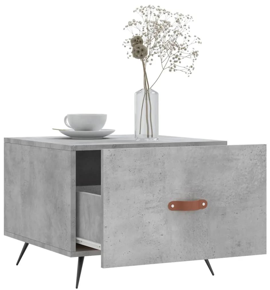 Tavolini salotto 2pz grigio cemento 50x50x40 legno multistrato