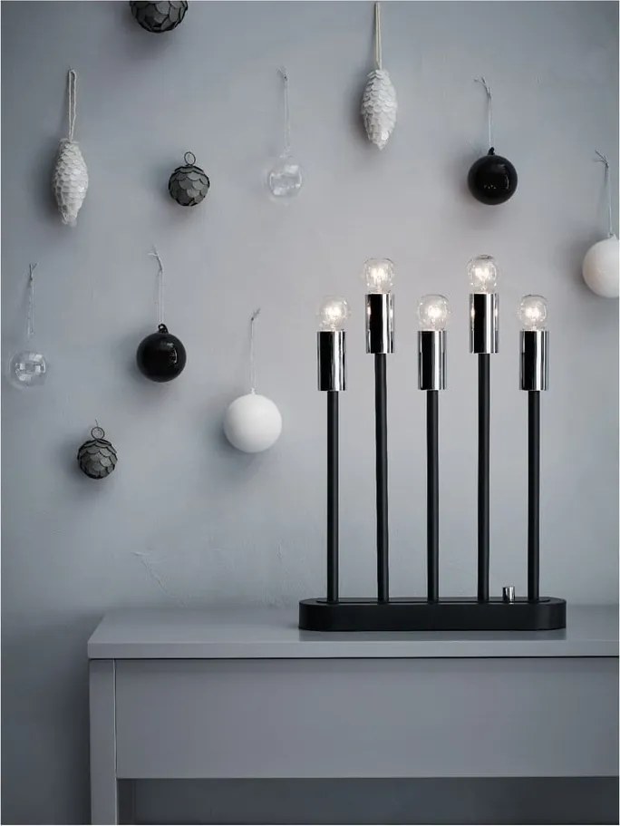 Decorazione luminosa natalizia nera Buster - Markslöjd