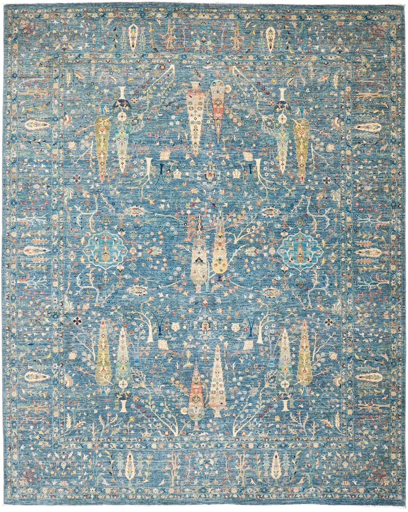 Samarkand Tappeto orientale 250 x 300 Grigio (Pakistan) Annodato A Mano