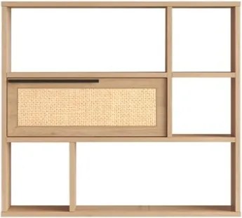 Mensola A Parete Con Anta Frontale E Vani A Giorno Design Moderno Ocean Rafia