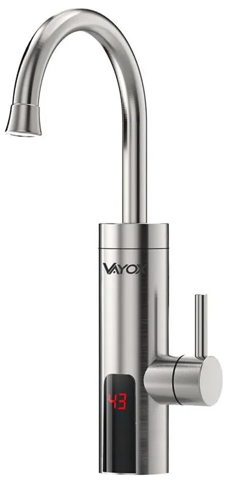 Scaldabagno istantaneo con LED display 3000W/230V IPX4 acciaio inossidabile