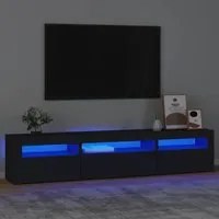 Mobile Porta TV con Luci LED Nero 195x35x40 cm 3152739