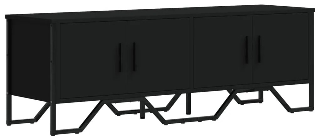 Mobile porta tv nero 122x34x41 cm in legno multistrato