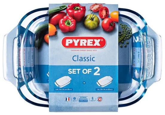 Set di Teglie da Forno Pyrex Classic Trasparente Vetro Borosilicato (2 pezzi)