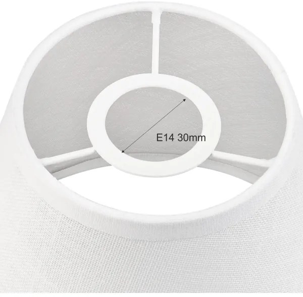 Paralume di ricambio ANTONIO E14 140x160 mm bianco