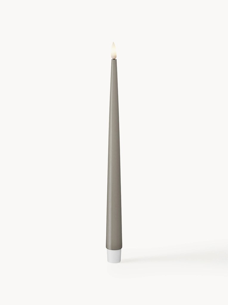 Candele a LED fatte a mano Real Flame, alt. 28 cm, 2 pz