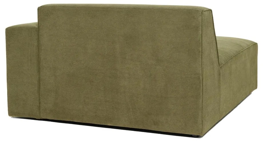 Modulo divano in velluto a coste verde (angolo destro) Sting - Scandic