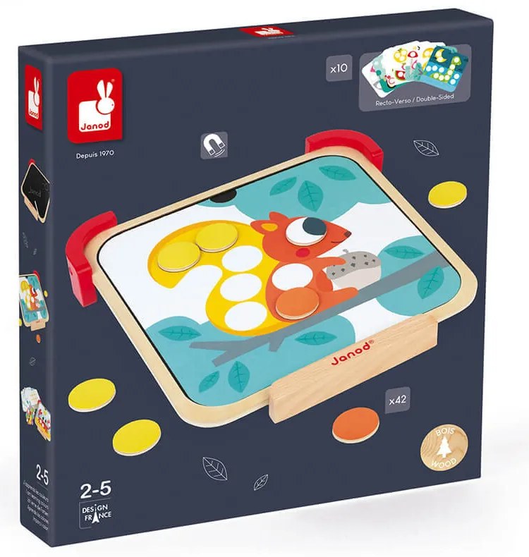 Imparo I Colori Gettoni Magnetici - legno