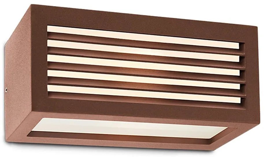 Redo 9899 - Applique da esterno BRICK 1xE27/23W/230V IP54 marrone