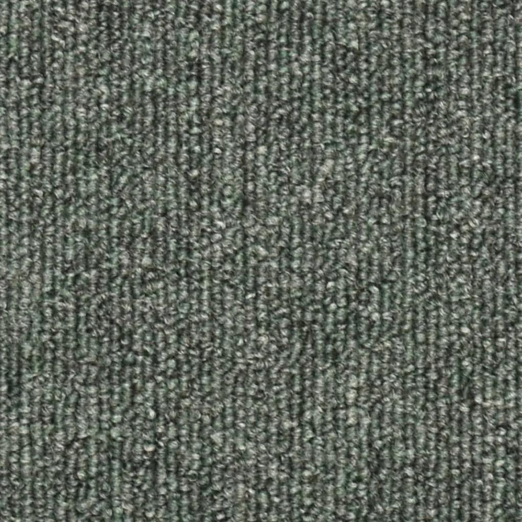 Tappetini per Scale 15 pz Verde Scuro 56x17x3 cm