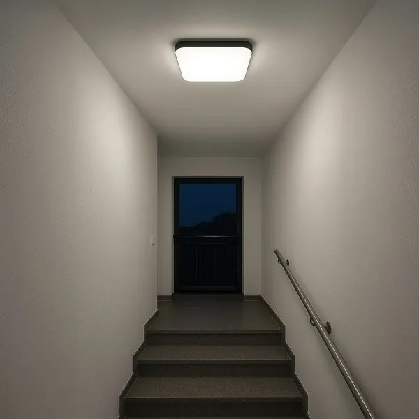 Plafoniera NEMO LED/36W/230V 50x50 cm nera