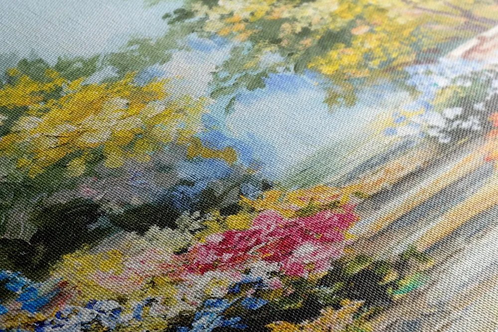 Stampa su tela – Pittura a olio di paesaggio