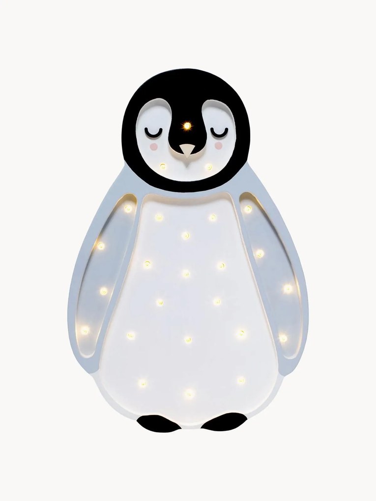 Lampada a LED per cameretta dei bambini fatta a mano con funzione timer e telecomando Diplodocus Mini Baby Penguin, luce