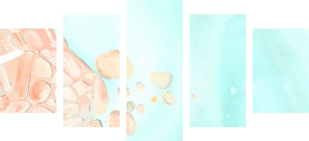 Quadri 5 pezzi – Astrazione del mare