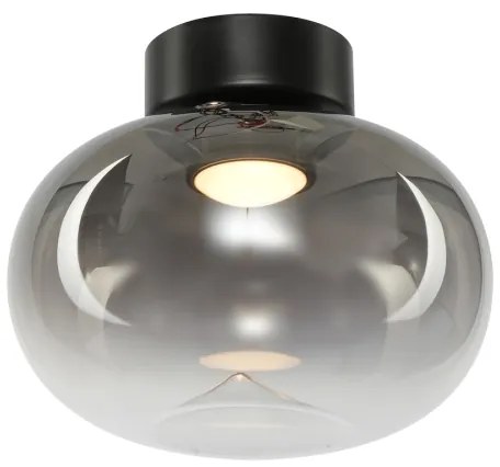 Plafoniera LED VASO LED/4W/230V diametro 18 cm nero/fumé