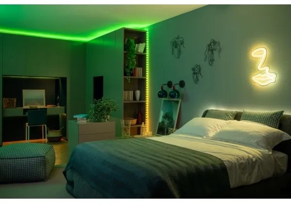 Twinkly TWD200STP-BEU - Striscia LED RGB dimmerabile per esterni 200xLED 10m IP44 WiFi