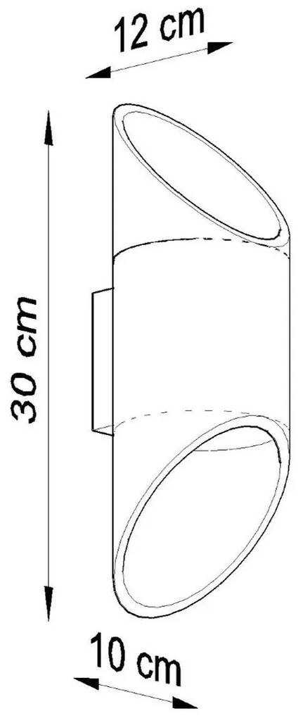 Applique da Parete per lampada G9 Bidirezionale PENNE 30