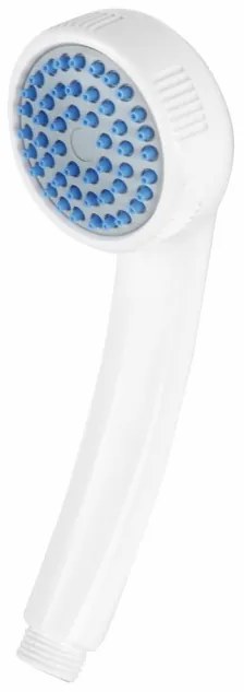 Doccetta monogetto in ABS bianco con ugelli anticalcare