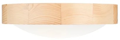 Plafoniera NATURAL SLIM 1xE27/60W/230V ø 27 cm pino