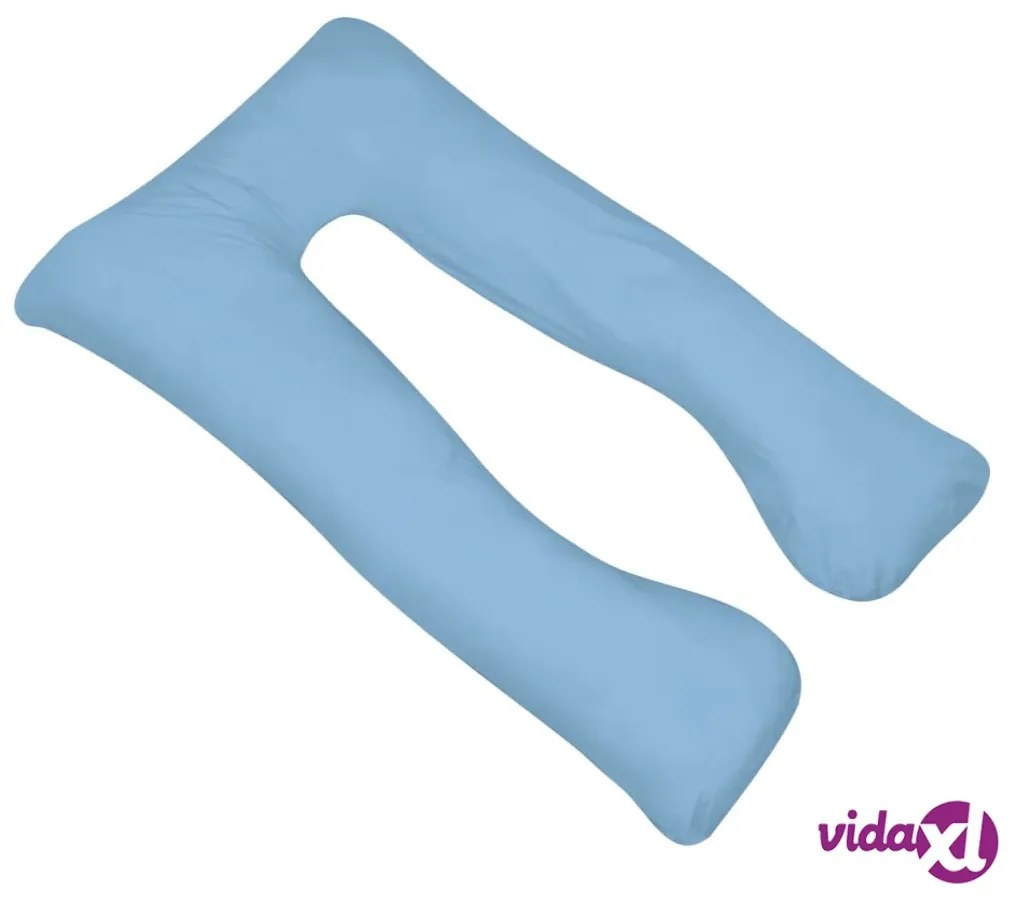 vidaXL Cuscino di Gravidanza 90 x 145 cm Azzurro