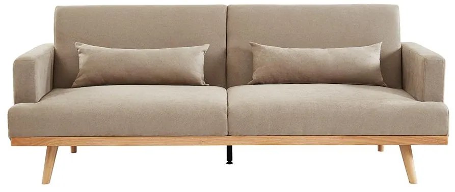 Divano letto 3 posti clic clac in Tessuto Beige - ESME