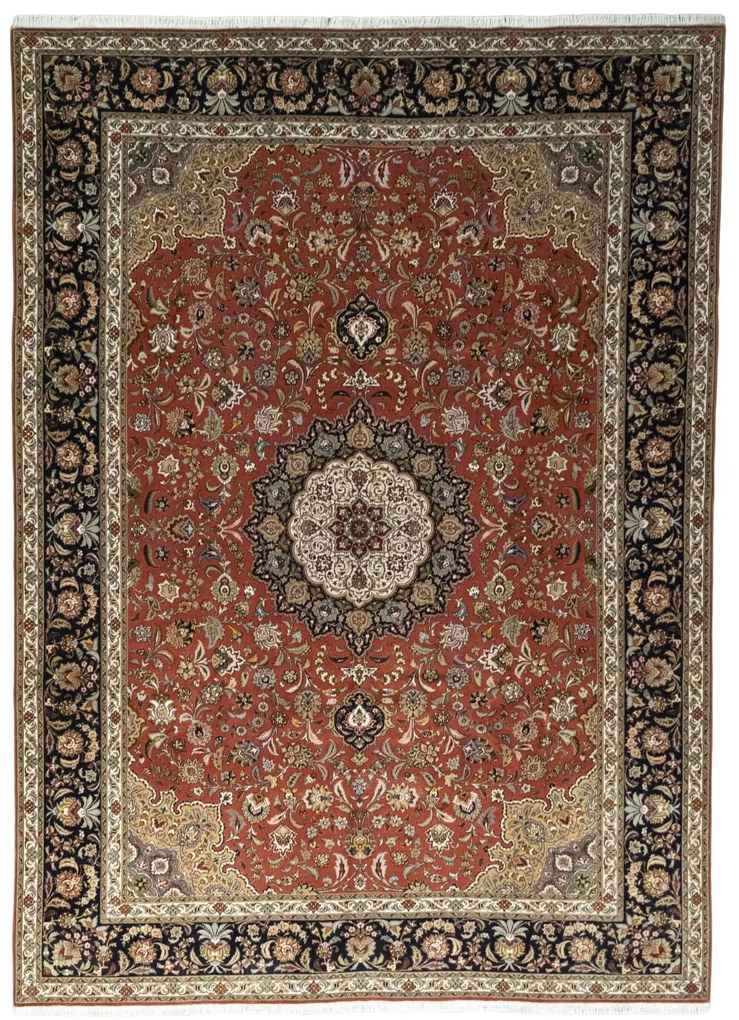 Tabriz Tappeto persiano 250x350 Rosso (Iran) Annodato A Mano