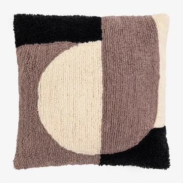 Cuscino quadrato in cotone (45x45 cm) Ryker Violetta Grape - Sklum