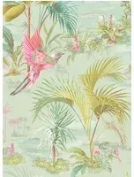 Florale Tapete Palm Scenes von Eijffinger - Hellgrün